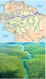 O rio amazonas, localizado na américa do sul, é o maior rio do mundo tanto em extensão territorial quanto em volume de água.2 com 6 992 quilômetros o amazonas tem sua origem na nascente do rio apurímac (alto da parte ocidental da cordilheira dos andes), no sul do peru, e deságua no oceano. Rio Amazonas Ecured