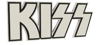 Kiss 3d Logo Foam Wall Sign 22 White Kiss Logo Logos Kiss Merchandise