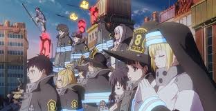 Review Fire Force Season 2 Episode 15 A Three Way Melee Fire Force Episode 15 A Three Way Melee Sees Station 8 Break Into Hai Fire Anime Movies Anime
