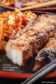 korean oven roasted pork belly recipe