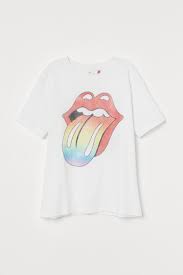 Mick jagger, keith richards, charli. T Shirt Mit Druck Weiss The Rolling Stones Ladies H M De