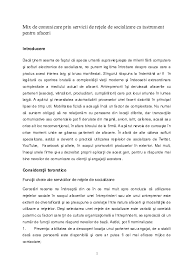 De asemenea, derulăm un test de dependență de rețele socializare, dacă sunteți interesat. Doc Mix De Comunicare Prin Servicii De ReÅ£ele De Socializare Ca Instrument Pentru Afaceri Pop Emil Academia Edu
