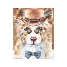 Just upload a photo of your dog, cat, pig, or any other animal and we'll take care of the rest. Border Collie Funny Pet Portrait Hat Glasses Humor Canvas Print Zazzle Co Nz