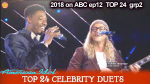 Marcio Donaldson And Allen Stone Duet What S Going On Top 24 Celebrity Duets American Idol 2018 Youtube