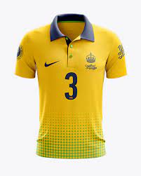 Download Soccer Polo T Shirt Psd Mockup Front View Free Download Mockup Packaging Psd
