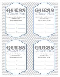 Baby Shower Game Cards For Guess The Sweet Mess Candy Bar Etsy Baby Shower Diaper Game Baby Shower Game Cards Funny Baby Shower Games