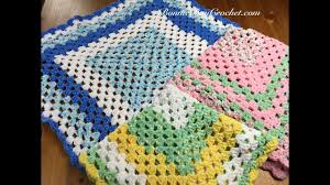 Knitting a blanket is a lot of work but the thicker yarn will make it go faster. Knitting Patterns Blanket Left Handed Easy Beginner Granny Square Baby Blanket With Bonnie B Crochet Granny Square Blanket Granny Square Crochet Granny Square