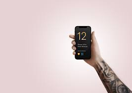 Download Tattooed Arm Holding Iphone 12 Mockup World