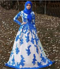 A long sleeve wedding dress has one fundamental reason which is to attract attention to your upper parts. Modern Muslim Ball Gown Wedding Dresses Long Sleeve 2020 Blue Lace Applique Bridal Gown With Islamic Headscarf Wedding Gowns Ball Gown Wedding Dresses Wedding Dressgown Wedding Dress Aliexpress
