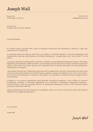 An interviewer can read and understand everything by looking at the cover letter without opening a resume. Curriculum Specialist Cover Letter Sample Kickresume