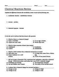 Review Chemical Reactions Worksheet Quiz Chemical Reactions Chemistry Worksheets How To Memorize Things