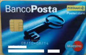 Besides providing postal services, gruppo poste italiane offers integrated communication, postal savings products, logistics, financial and insurance services throughout italy. Bank Card Banco Posta Postamat Poste Italiane Italy Col It Ms 0086