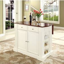 36 inches is a recommended standard height for a kitchen island. Crosley Furniture Drop Leaf Breakfast Bar Top Kitchen Island Kitchensource Com