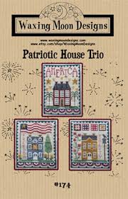 Patriotic House Trio By Waxing Moon Designs