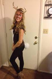Homemade Magic Take Off That Halloween Deer Make Up With This Homemade Make Up Re Deer Halloween Costumes Cute Halloween Costumes Halloween Costumes For Work