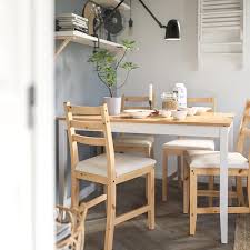 Lerhamn Tafel Licht Antiekbeits Wit Gebeitst Lees Meer Ikea Apartment Dining Ikea Lerhamn Upholstered Dining Chairs