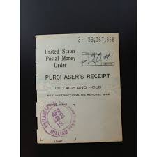 Who is the purchaser on a money order. Blue April 22 1955 Us Postal Money Order Purchaser S Receipt Philadelphia Pa On Ebid Ireland 185183701