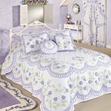 Lelva oversized embroidery bedspreads bed coverlets cover set floral patchwork quilt set. Cottage Garden Lavender Chenille Oversized Bedspread