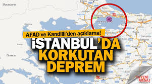 İstanbul'da şiddetli bir deprem meydana geldi. Istanbul Depremi Geliyorum Diyor Yeni Mesaj