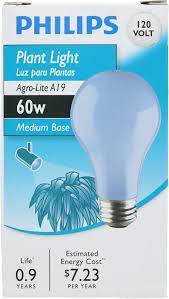But, it depends on other setup factors like the. Philips 415349 Agro Plant Light 60 Watt A19 Light Bulb Incandescent Bulbs Amazon Com