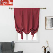 Check spelling or type a new query. Casual Style Roman Blinds Short Curtains Shades For Kitchen Window Treatments Rod Pocket Red Burgundy Green Blackout Drape Blinds Shades Shutters Aliexpress