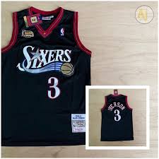 The sixers were ready for young: Allen Iverson Hardwood Classic Sixers 3 Jersey Oem Shopee Philippines