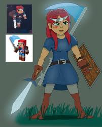 She appears in all the minecraft dungeons promotional . Valorie From Minecraft Dungeons By Cadesolan On Deviantart