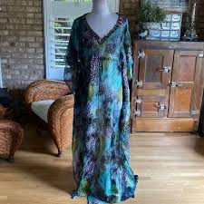 GILLIAN HARDING LUXURY SHEER KAFTAN DRESS ONE SIZE EXCELLENT