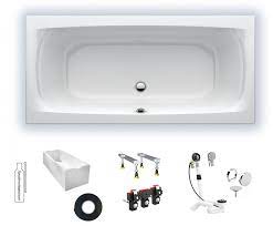 Acryl badewanne diana plus 170 x 75 cm weiss wannentrager. Badewanne Life2 M100 1900x900 Acryl Duo Einbauwanne Setw098