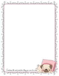 printable pretty stationery for letter writing using minimal ink