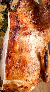 Cooking chicken times for whole and fryer chicken including baking times and temperatures. Half Roast Chicken Brathendl Or Wiesnhendl Roast Half Chicken Oven Baked Bbq Chicken Chicken Recipes