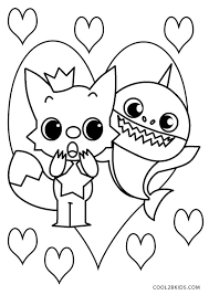 Free Printable Baby Shark Coloring Pages For Kids In 2020 Shark Coloring Pages Coloring Pages Coloring Pages For Kids
