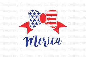 Merica Bow 4th Of July Graphic By Cutfilesgallery Creative Fabrica