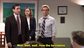 Michael Scott Well, Well, Well... How The Turntables The Office Vinyl  Sticker - Etsy