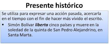 Presente Historico Tiempos Del Verbo Martes Santo Verbos