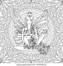 The representation of differnet seasons is also very beautifull. Vector Images Illustrations And Cliparts Adult Coloring Book Page With Fairy Pregnant Lady With Butterfly Wings Pregnancy In Zentangle Style Art Black And White Monochrome Vector Illustration Or Print Design Hqvectors Com
