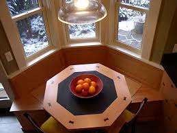 The little details of this breakfast nook tie the room together. Foot Traffic Goes Out The Door Fine Homebuilding