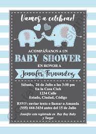 Editable Elephant Baby Shower Invitation Boy Spanish Etsy Baby Shower Invitations For Boys Elephant Baby Shower Invitations Boy Elephant Baby Shower Invitations