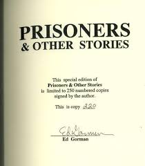 Prisoners and Other Stories by Ed Gorman Signed