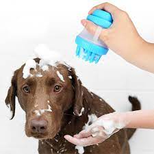 Multifunctional Pet Bathing Brush Shampoo Dispenser Cleaning Massage Brush Pet Cleaning Bath Brushes Dog Wash
