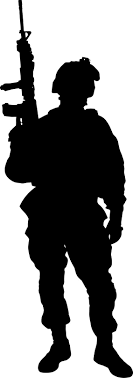 Army Soldier Wall Decal Wall Stickers Large 163 Cm X 58 Cm 5 Feet Soldier Silhouette Military Drawings Army Soldier