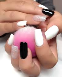 With the right colors and a few nail tools or everyday household items, you can easily pull off some of the most stylish nail designs! Updated 55 Classic Black And White Nails August 2020