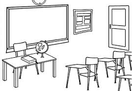 School Classroom Interior Coloring Page Classroom Interior Classroom Coloring Pages