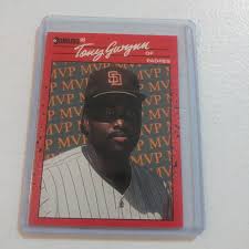 With psa's auction prices realized, collectors can search for auction results of trading cards, tickets, packs, coins and pins certified by psa. Rare 1989 Tony Gwynn Mvp Donruss Baseball Card Etsy In 2021 Rare Baseball Cards Baseball Cards Baseball Card Values