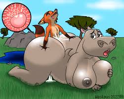 Post 5032993: crossover Gloria_hippo Madagascar Nick_Wilde Wasileus Zootopia