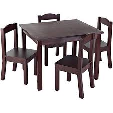 Humble Crew Kids Wood Table And 4 Chairs Set Multiple Colors Walmart Com Kids Table Chair Set Kids Table And Chairs Childrens Table