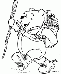 Winnie the pooh with a honey pot. Winnie The Pooh With Honey And Balloons Coloring Pages Winnie Coloring Home