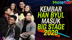 Big stage 2019 melabuhkan tirainya dengan menobat penyanyi yang berasal dari korea selatan, han byul muncul sebagai juara bagi musim ini. Youtube Video Statistics For Kembar Han Byul Join Big Stage 2020 Meletop Nabil Ahmad Elly Mazlein Noxinfluencer