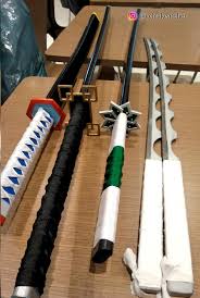 Geisha's blade version of sanemi shinazugawa nichirin blade from the popular anime/manga kimetsu no yaiba (demon slayer). Hello Everyone I M A Prop Maker And I D Like To Share Some Kny Swords I Ve Made Recently Kimetsunoyaiba