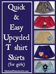 You will be using the shirt hem as your new skirt hem. Upcycled T Shirt Skirt